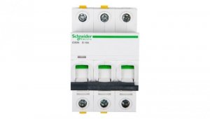 Wyłącznik nadprądowy 3P B 16A 6kA AC iC60N-B16-3 A9F03316