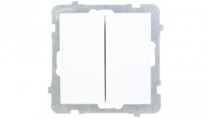 AS Łącznik schodowy podwójny biały ŁP-10G/m/00