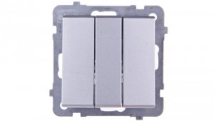 SONATA Łącznik potrójny srebro mat ŁP-13R/m/38