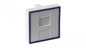 Adapter dwumodułowy prosty 45x45mm dla 1xRJ45 lub 1xRJ 12 DC/FA-644-2SP