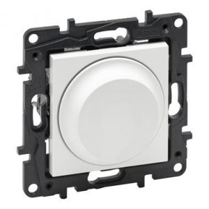NILOE STEP MODUŁ BIAŁY ŚCIEMNIACZ OBROTOWY 2-PRZEWODOWY 5-300W ZACISKI ŚRUBOWE 240V