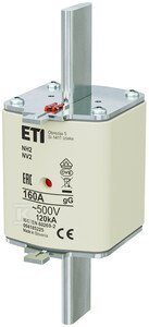 WKŁADKA NH2 GG 160A/500V