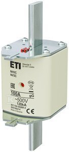 WKŁADKA NH3C GG 100A/500V