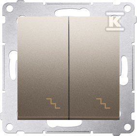 ŁĄCZ.SCH.PODW.+RAM.IP44 ZŁ.MAT SIMON5