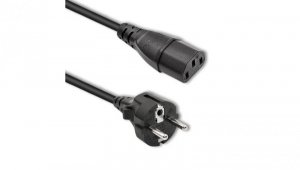 Qoltec Kabel zasilający IEC C13/SCHUKO 3x0.75mm² 1.8m
