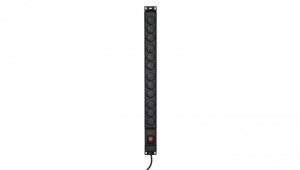 Listwa przeciwprzepięciowa Activejet COMBO/12gn/3m/cz (12 x UTE 10 A (2500 W) 3m kolor czarny)