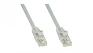 Patch cord Cat6 UTP 1,5m szary CCA