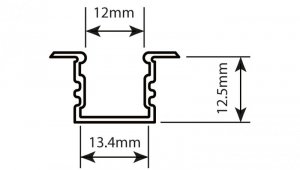 Profil led Standard Plus 2m anodowany