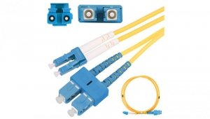 Patchcord Jednomodowy, Duplex, 3mm, 5m Extralink SC/UPC-LC/UPC
