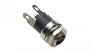 GNIAZDO DC 5.5x2.5 DO OBUDOWY METAL