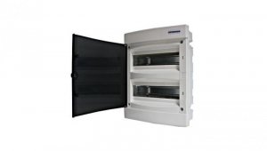 Obudowa podtynkowa z tworzywa 2x12 IP40 drzwi przeźr.N+PE