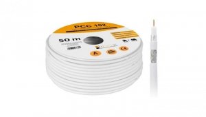 Kabel koncentryczny RG6U 50M LIBOX PCC102-50