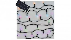 Lampki choinkowe GoSmart 180LED 18m, RGB, czarny przewód, 64 programów, IP44, Wi-Fi D4ZR03