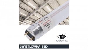 Świetlówka led T8 G13 60cm 9W 4000K 900lm PC Prescot Flicker free