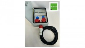 IP54 Rozdzielnica elektryczna CEE 32A 16A 2x230V z licznikiem elektrycznym z kablem 5m 94H-6