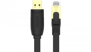 Kabel Unitek Y-SP02001B RJ-45 na USB-A konsolowy 1,8m
