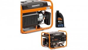 ZESTAW AGREGAT PRĄDOTWÓRCZY DAEWOO GDA 3500E 2.8kW + GENERATOR OIL SAE 10W-30 DWO 600