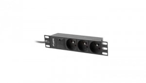 Listwa zasilająca RACK 10 1U 3 gniazda z uni-schuko 2m LANBERG