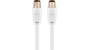 Kabel antenowy (80 dB), podwójne ekranowanie - Długość kabla 2.5 m