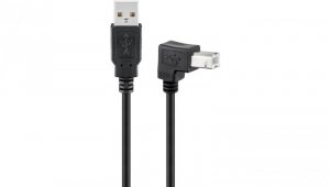 Kabel USB 2.0 Hi-Speed, Czarny - Długość kabla 0.5 m