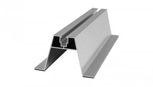 Mostek na blachę trapezową Uchwyt trapezowy aluminiowy szyna montażowa 400x70mm do paneli PV