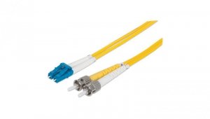 Kabel światłowodowy, jednomodowy, duplex, OS2, żółty, lc/st, 750011 /2m/