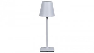 lampka LED bezprzewodowa dotykowa stołowa klosz biała