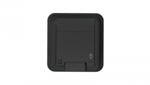 AQUANT 2K gniazdo podtynkowe pojedyncze z uziemieniem 2P+Z antracyt 5041-77