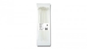 Qoltec Opaski zaciskowe Trytki kablowe 7.2*300mm 50 szt. Nylon66 UV Białe