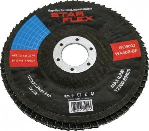 Tarcza listkowa Star Flex T29 125-22 gran 40 INOX TLI1252240