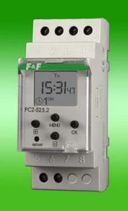 PCZ-525.3 ZEGAR STERUJĄCY 1-KANAŁOWY ASTRONOMICZNY 16A 1P 2M 24-264V AC/DC PRZERWA NOCNA