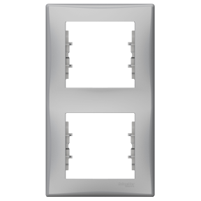 Schneider Electric Sedna, ramka 2-krotna pionowa, aluminium, SDN5801160