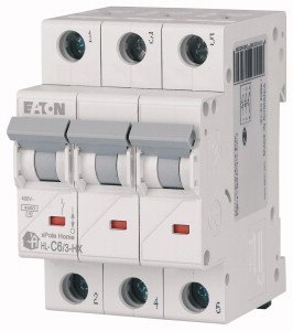 HN-C6/3 WYŁĄCZNIK NADPRĄDOWY C 6A 3P 3M 6KA