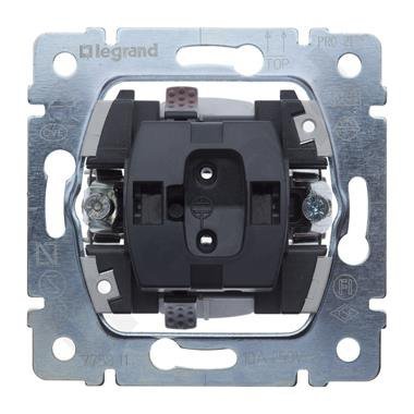 SISTENA LIFE MECHANIZM PRZYCISK 1X 1Z ZACISKI SPRĘŻYNOWE 10A 250V