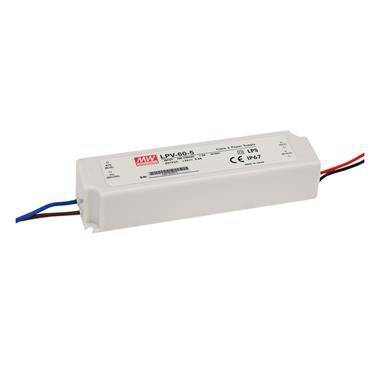 LPV ZASILACZ LED  60W 5.0A 90-264V AC / 12V DC IP67