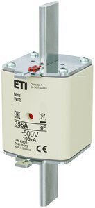 WKŁADKA NH2/WT2 GF 355A/500V