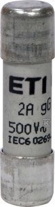 WKŁADKA CH10X38 GG 8A/500V