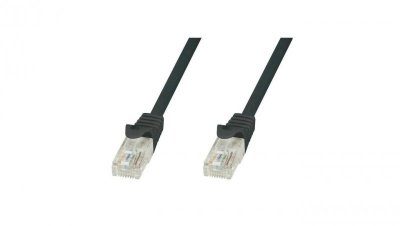 Patch cord Cat5e UTP 5m czarny CCA