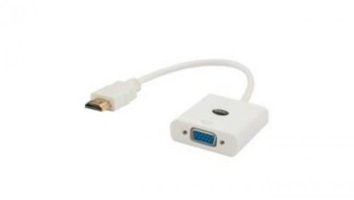 Adapter SAVIO CL-27/B (HDMI M - D-Sub (VGA) F 0,10m kolor biały)
