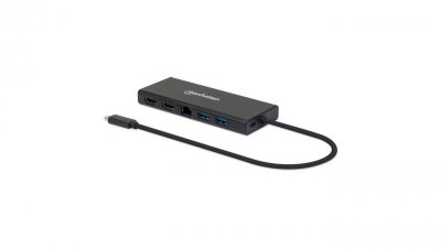 Adapter USB-C Multiport do 2x HDMI/RJ45/2x USB-A/USB-C PD