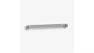 Panel 19 48 x RJ45 STP (1U) do gniazd beznarzędziowych, ekranowany, nieuzbrojony, z półką (EM/3012KHNS-48S), EM/3012KH-S48