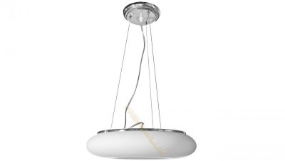 Lampa DOMENICA fi520*H1500mm 4xE27 BIAŁA Szkło + metal