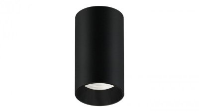 Oprawa natynkowa / tuba Maclean, punktowa, okrągła, aluminiowa, GU10, 55x100mm, kolor czarny, MCE458 B/B
