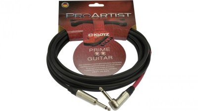 KLOTZ Pro Artist Kabel instrumentalny Audio Jack 6,3mm Mono (wtyk kątowy / wtyk) 6m
