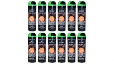Farba geodezyjna do znakowania spray zielona 12 sztuk SOPPEC Track Marker