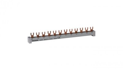 Szyna łączeniowa widełkowa 3-fazowa 10mm2 12 modułów NOARK
