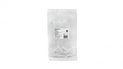 Qoltec Opaski zaciskowe wielorazowe/trytki 7.2*150mm Nylon66 UV Białe