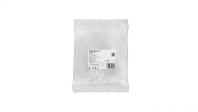 Qoltec Opaski zaciskowe wielorazowe/trytki 7.2*100mm Nylon66 UV Białe