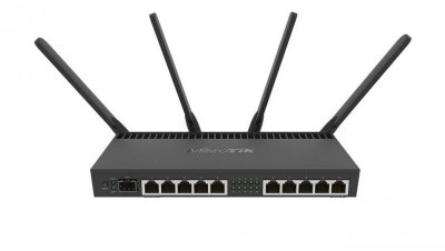 Router WiFi Dual Band 1733Mb/s, 10x RJ45 1000Mb/s, 1x SFP+ Mikrotik RB4011iGS+5HacQ2HnD-IN