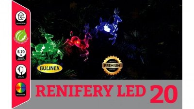 BULINEX 20LED RENIFERY MULTIKOLOR 5.7m
